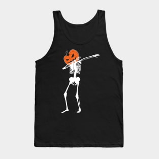 Dab Pumpkin Head Skeleton Tank Top